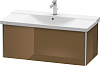 Картинка анонса товара «тумба под раковину duravit xsquare xs408206161 подвесная 101 см коричнево-оливковый глянцевый»