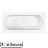 Ванна из искусственного камня WHITECROSS Gin Duo 175x80 0225.175080.200 Solid Surface белый матовый