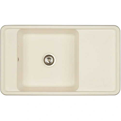 Кухонная мойка Aquaton Беллис 87 1A724832BS240 из литого мрамора, жемчуг Кухонная мойка Aquaton Беллис 87 1A724832BS240 из литого мрамора, жемчуг