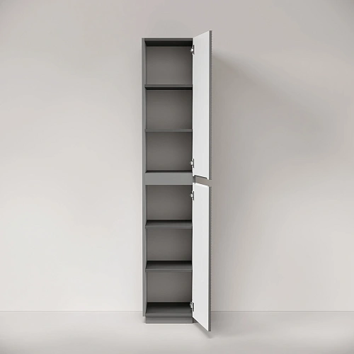 Шкаф-пенал SANCOS Folk Floor PFL35FES 350х350х1880 мм Ergraut soft, напольный Шкаф-пенал SANCOS Folk Floor PFL35FES 350х350х1880 мм Ergraut soft, напольный