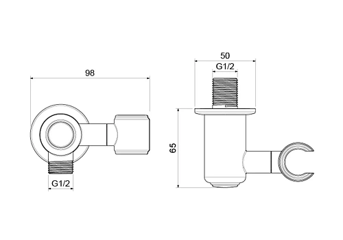 Шланговое подключение Aquatek КЛАССИК AQ2462PG золото полированное Шланговое подключение Aquatek КЛАССИК AQ2462PG золото полированное