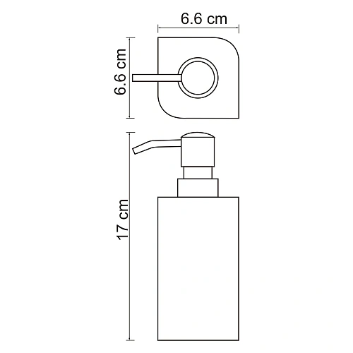 Дозатор жидкого мыла WasserKRAFT Elba K-2799 черный Дозатор жидкого мыла WasserKRAFT Elba K-2799 черный