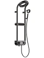 Душевая система AQUAme AQM 8004B с термостатом, Черный AQM8004B Душевая система AQUAme AQM 8004B с термостатом, Черный AQM8004B