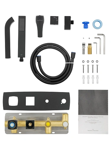 Смеситель для ванны Wonzon & Woghand FLEX встраиваемый, черный матовый (WW-88889072-MB) Смеситель для ванны Wonzon & Woghand FLEX встраиваемый, черный матовый (WW-88889072-MB)