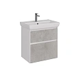 Тумба под раковину Lemark COMBI 70 см подвесная/напольная, бетон/белый LM03C70T-Beton Тумба под раковину Lemark COMBI 70 см подвесная/напольная, бетон/белый LM03C70T-Beton