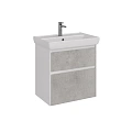 Тумба под раковину Lemark COMBI 70 см подвесная/напольная, бетон/белый LM03C70T-Beton Тумба под раковину Lemark COMBI 70 см подвесная/напольная, бетон/белый LM03C70T-Beton