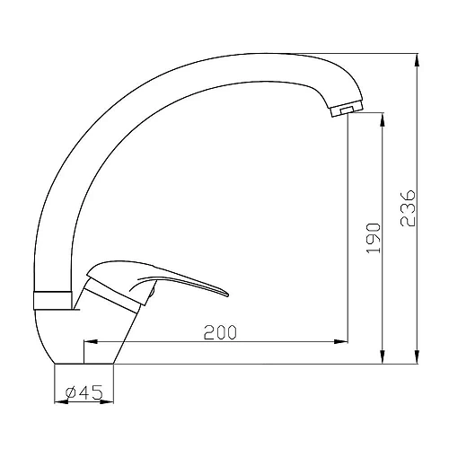 Смеситель для кухни Agger Move A0600200 Смеситель для кухни Agger Move A0600200