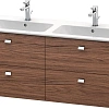 Тумба под раковину Duravit Brioso BR410601021 подвесная 129 см каштан Тумба под раковину Duravit Brioso BR410601021 подвесная 129 см каштан
