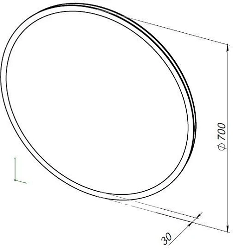 Зеркало Aquanet Optima 70 с LED подсветкой 00304175 Зеркало Aquanet Optima 70 с LED подсветкой 00304175