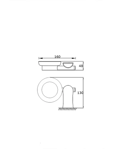 Мыльница Rush Luson LU16411 керамическая хром Мыльница Rush Luson LU16411 керамическая хром