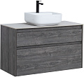 Тумба под раковину Aquanet Nova Lite 100 дуб рошелье (2 ящика) 00242582 Тумба под раковину Aquanet Nova Lite 100 дуб рошелье (2 ящика) 00242582