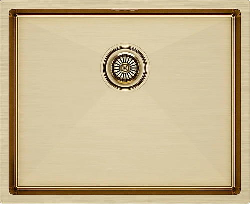 Кухонная мойка Paulmark NEXT 54 UNI, PM215444-BG, брашированное золото, 540х440мм 1,2мм Кухонная мойка Paulmark NEXT 54 UNI, PM215444-BG, брашированное золото, 540х440мм 1,2мм