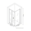 Душевой уголок BERGES LEGOS LS-4 900х1000 061056 Душевой уголок BERGES LEGOS LS-4 900х1000 061056