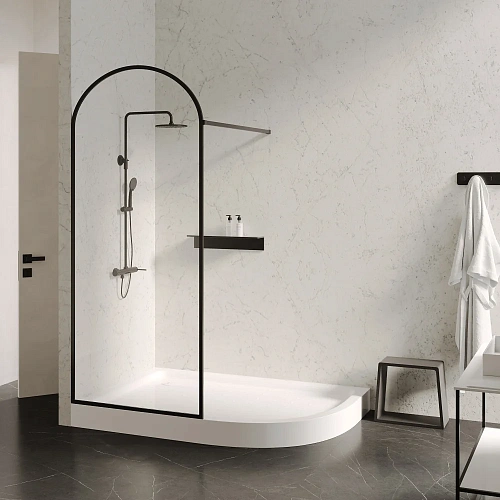 Душевой поддон ABBER AD3E109 L 100х90 асимметричный, акриловый, белый Душевой поддон ABBER AD3E109 L 100х90 асимметричный, акриловый, белый