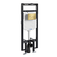 Детальная картинка товара «инсталляция для унитаза wasserkraft dinkel 58tlt.010.me.mg01 с клавишей смыва золото»