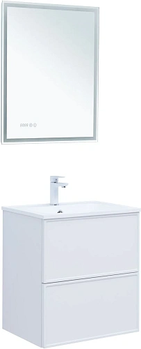 Тумба под раковину Aquanet Арт 60 белый матовый 00313254 напольная/подвесная Тумба под раковину Aquanet Арт 60 белый матовый 00313254 напольная/подвесная