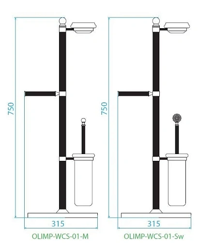 Стойка аксессуаров CEZARES OLIMP-WCS золото 24 карат-Swarovski OLIMP-WCS-03/24-Sw Стойка аксессуаров CEZARES OLIMP-WCS золото 24 карат-Swarovski OLIMP-WCS-03/24-Sw