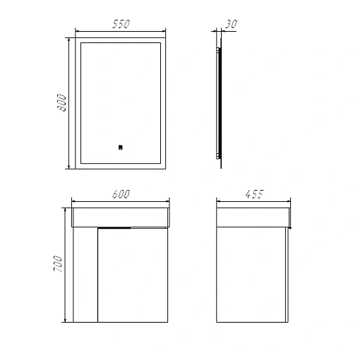 Тумба с раковиной Comforty Асти-60П 00-00019191 подвесная бетон светлый раковина CF3WL032 Тумба с раковиной Comforty Асти-60П 00-00019191 подвесная бетон светлый раковина CF3WL032