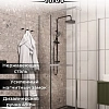 Душевой уголок Ceruttispa MIMI ZQ91T без поддона 90x90x195 Душевой уголок Ceruttispa MIMI ZQ91T без поддона 90x90x195