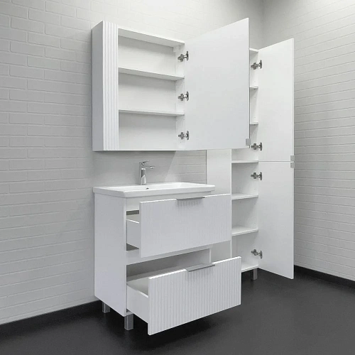 Тумба с раковиной Comforty Лима-70Н2 00-00019211 белый матовый раковина Como 70 Тумба с раковиной Comforty Лима-70Н2 00-00019211 белый матовый раковина Como 70