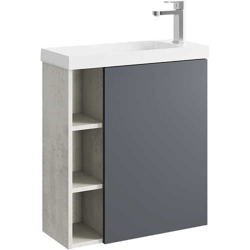 Фасад для тумбы Aqwella Alba 45 ALB0706GRМ серый матовый Фасад для тумбы Aqwella Alba 45 ALB0706GRМ серый матовый