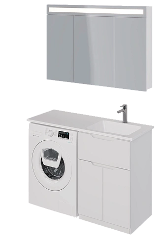 Тумба под раковину DREJA Vega, 60 см, напольная, 1 ящик, 2 дверцы, белый глянец 99.0450 Тумба под раковину DREJA Vega, 60 см, напольная, 1 ящик, 2 дверцы, белый глянец 99.0450