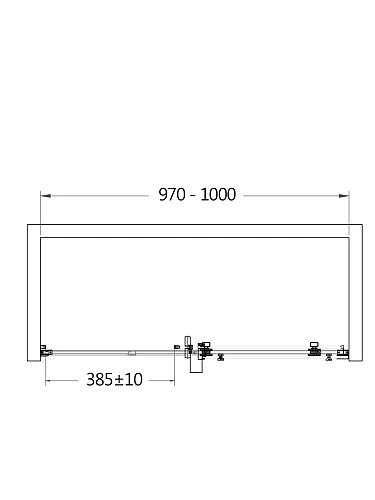 Душевая дверь AQUAme AQM4201F-10 1000x1950мм стекло 8мм, цвет профиля хром Душевая дверь AQUAme AQM4201F-10 1000x1950мм стекло 8мм, цвет профиля хром