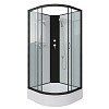 Картинка анонса товара «душевая кабина niagara classic ng-6702-14bk (1000х1000х2000) средний поддон (26см) стекло прозрачное черные профиля 67021414bk»