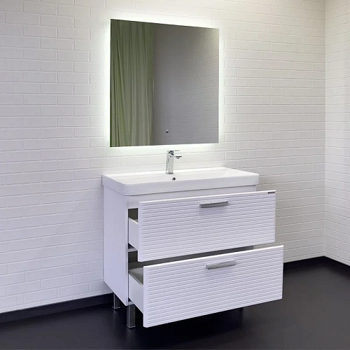 Тумба с раковиной Comforty Танжер-90Н 00-00019535 белая матовая раковина Comforty 4490 Тумба с раковиной Comforty Танжер-90Н 00-00019535 белая матовая раковина Comforty 4490