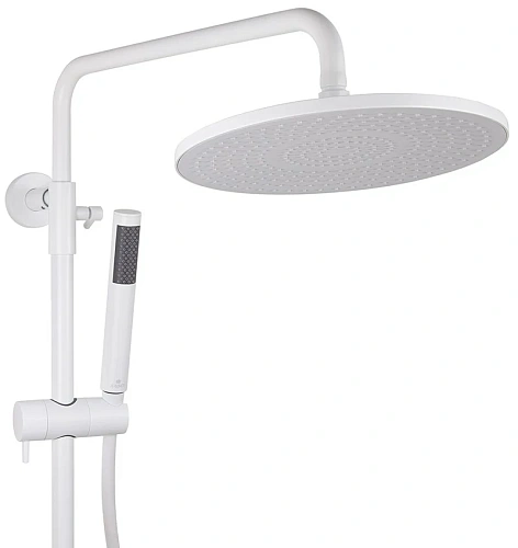 Душевая система Kaiser Serio 05382-4 с термостатом белый матовый Душевая система Kaiser Serio 05382-4 с термостатом белый матовый