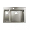Кухонная мойка Hansgrohe 180/450 S712-F655 43310800, под сталь встраиваемая Кухонная мойка Hansgrohe 180/450 S712-F655 43310800, под сталь встраиваемая