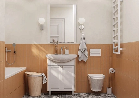 Зеркало Aquaton Альпина 65 дуб молочный 1A133502AL530 Зеркало Aquaton Альпина 65 дуб молочный 1A133502AL530