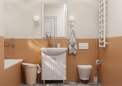 Тумба под раковину Aquaton Альпина 65 дуб молочный 1A133401AL530 Тумба под раковину Aquaton Альпина 65 дуб молочный 1A133401AL530