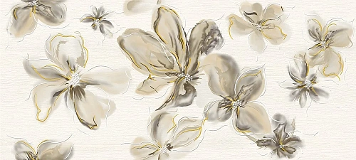 Вставка Cersanit Illusion цветы C светло-бежевый 20x44 IL2G303 Вставка Cersanit Illusion цветы C светло-бежевый 20x44 IL2G303