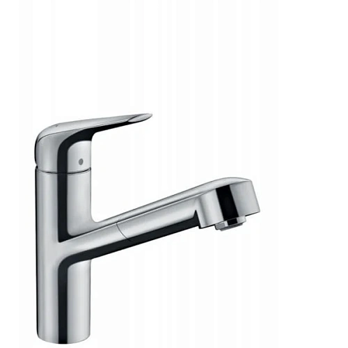 Смеситель для кухни hansgrohe Focus M42, однорычажный с вытяжным изливом 71814000 Смеситель для кухни hansgrohe Focus M42, однорычажный с вытяжным изливом 71814000