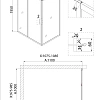 Душевой уголок Niagara Nova NG-62-11A-A100 (110x100x195) квадратная, дверь раздвижная Душевой уголок Niagara Nova NG-62-11A-A100 (110x100x195) квадратная, дверь раздвижная