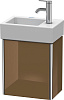 Картинка анонса товара «тумба под раковину duravit xsquare xs4099l6161 подвесная 36 см коричнево-оливковый глянцевый»