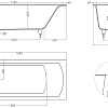 Ванна из искусственного камня Salini CASCATA 180x80 104213G S-Sense Ванна из искусственного камня Salini CASCATA 180x80 104213G S-Sense
