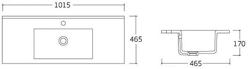 Раковина Vincea VBS-13100 белая Раковина Vincea VBS-13100 белая