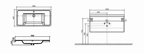 Раковина BelBagno ANCONA-N ENERGIA-N EA-1000-LVB 1000x480 Раковина BelBagno ANCONA-N ENERGIA-N EA-1000-LVB 1000x480