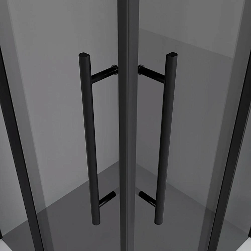 Душевой уголок Niagara Nova NG-2829-34BLACK (90x90x195) квадратная, раздвижная, черный матовый, стекло тонированное Душевой уголок Niagara Nova NG-2829-34BLACK (90x90x195) квадратная, раздвижная, черный матовый, стекло тонированное