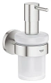 Дозатор жидкого мыла GROHE Essentials с держателем, суперсталь (40448DC1) Дозатор жидкого мыла GROHE Essentials с держателем, суперсталь (40448DC1)