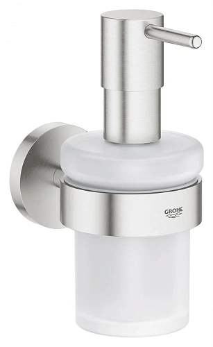 Дозатор жидкого мыла GROHE Essentials с держателем, суперсталь (40448DC1) Дозатор жидкого мыла GROHE Essentials с держателем, суперсталь (40448DC1)