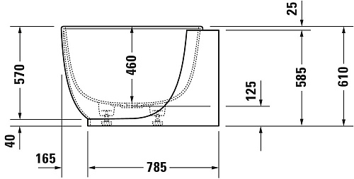 Акриловая ванна Duravit Luv 760433000AS0000 Акриловая ванна Duravit Luv 760433000AS0000