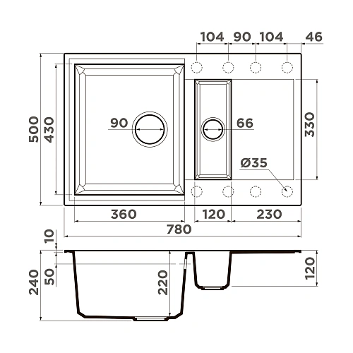 Кухонная мойка Omoikiri Sakaime 78-2-GR Tetogranit/leningrad grey 4993559 Кухонная мойка Omoikiri Sakaime 78-2-GR Tetogranit/leningrad grey 4993559