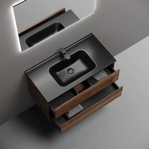 Тумба под раковину Sancos Marmi 2.0 MR2.090ECH 890х445х520 дуб чарльстон, подвесная Тумба под раковину Sancos Marmi 2.0 MR2.090ECH 890х445х520 дуб чарльстон, подвесная