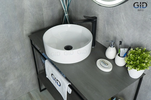 Раковина Gid N9425 51144 накладная белая 40x40x15 Раковина Gid N9425 51144 накладная белая 40x40x15