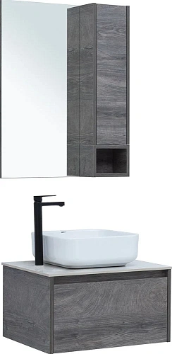 Комплект мебели STWORKI Карлстад 60 дуб рошелье, монте тиберио, с отверстием под смеситель в столешн 425174 Комплект мебели STWORKI Карлстад 60 дуб рошелье, монте тиберио, с отверстием под смеситель в столешн 425174