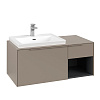 Картинка анонса товара «тумба под раковину villeroy &amp; boch subway 3.0 с подсветкой taupe / taupe c572l2vm»