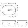 Раковина BelBagno BB1084-H311 600x420x140 серая матовая Раковина BelBagno BB1084-H311 600x420x140 серая матовая